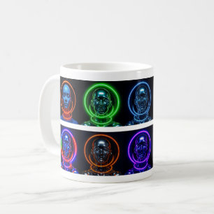Neon Futuristic Robot Coffee Mug