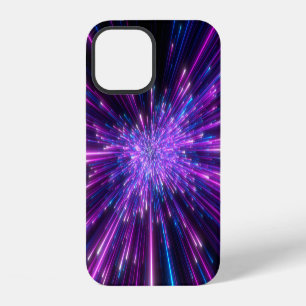 Neon Galaxy Cosmic Abstract Background iPhone 12 Case