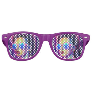 Neon Galaxy Glamour  Retro Sunglasses