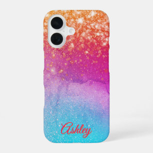 Neon Galaxy Gradient iPhone 16 Case