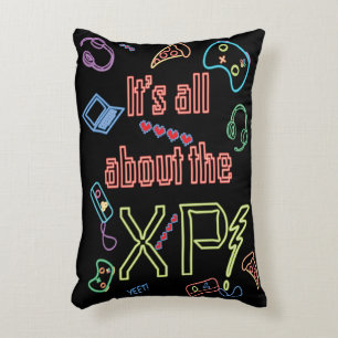 Neon Gamer Accent Pillow