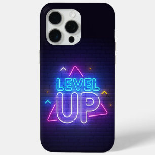 Neon Gamer Level Up iPhone 15 Pro Max Case