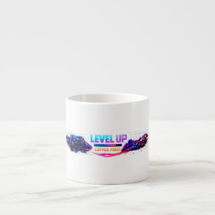Neon Gamer Wrap Coffee Mug 🎮 LEVEL UP Coffee Fi