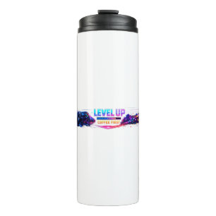 Neon Gamer Wrap Coffee Mug 🎮 LEVEL UP Coffee Fi