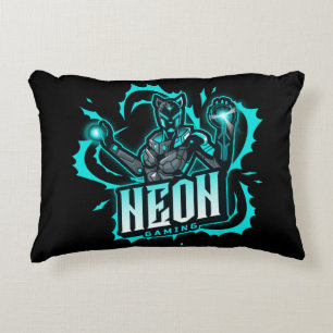 Neon Gaming Accent Pillow