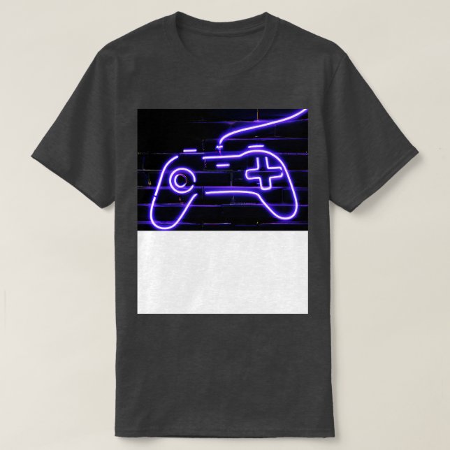 Neon Gaming Controller for 2 T-Shirt (Design Front)