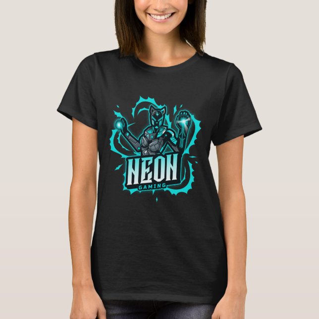 Neon Gaming  T-Shirt (Front)