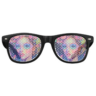 Neon Garden Goddess Retro Sunglasses