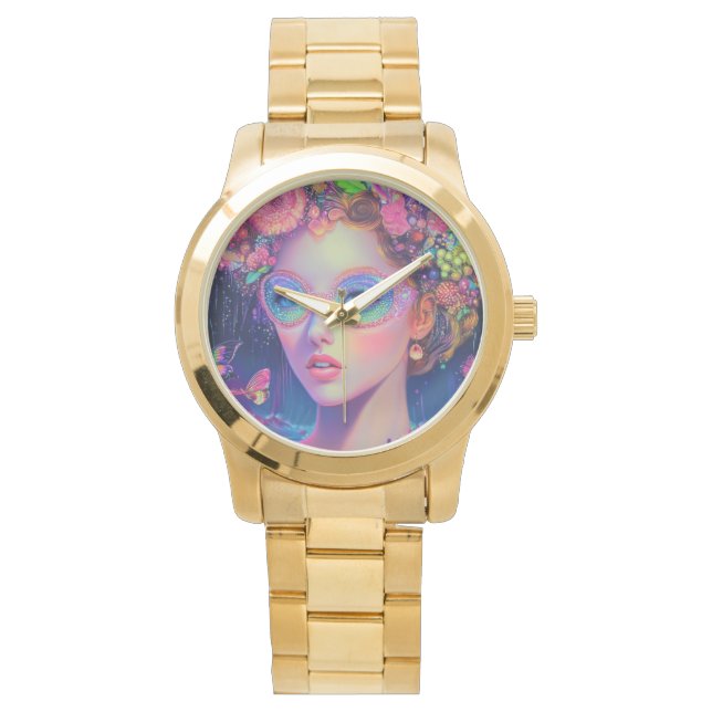 Neon Garden Goddess  Watch (Front)