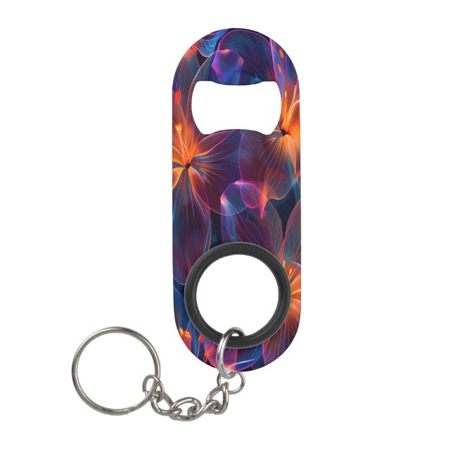Neon Garden of Illumination Keychain Bottle Opener (Front)