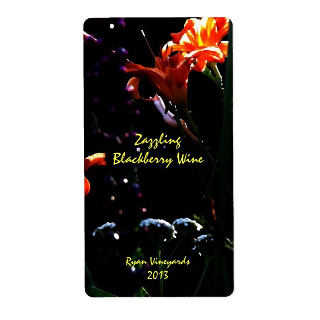 Neon Garden Wine Labels (Front)