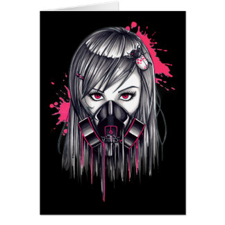 Neon Gas Mask Girl