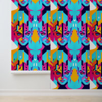 Neon Genesis: Modern Pop Art Portrait in Electric