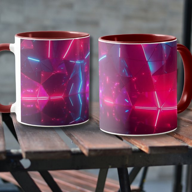 Neon Geometric Fantasy Mug (Creator Uploaded)