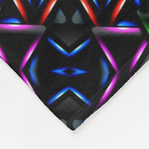 Neon Geometric Pattern Blanket