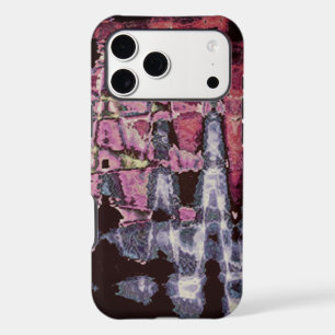 Neon Glitch Abstract Art Poster Print