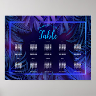 Neon Glow Anniversaire Téléchargeable Tableau de s
