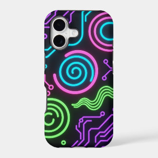 Neon Glow Black Phone Case