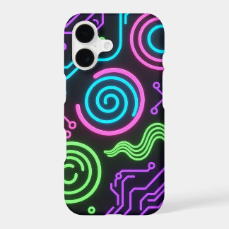 Neon Glow Black Phone Case