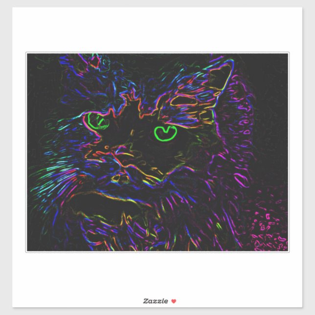 Neon Glow Cat (Sheet)