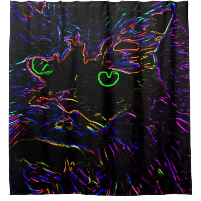 Neon Glow Cat (Front)