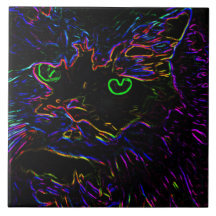 Neon Glow Cat