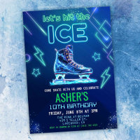 Neon Glow Ice Skating Birthday *Invitation ONLY*