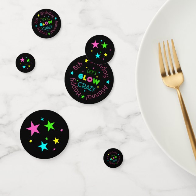 Neon Glow in the Dark Birthday Party Confetti (Group)