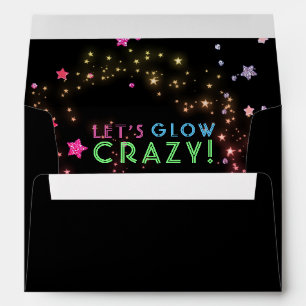 Neon Glow in the Dark Party Kids Birthday 5X7 Envelope