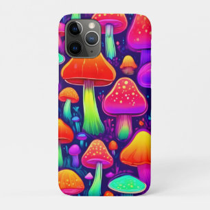 Neon Glow Mushroom Forest iPhone 11 Pro Case