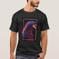 Neon Godzilla Polygons