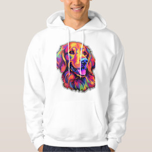 Neon Golden Retriever   Hoodie