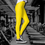 Neon Goldenrod Solid Colour | Classic Leggings<br><div class="desc">Neon Goldenrod - Introducing the timeless allure of the Solid Colour Design: a captivating blend of classic form and elegant simplicity. This design is a celebration of the power and beauty found in a single, striking hue. Exuding sophistication, the solid colour design embraces the essence of minimalism, making it a...</div>