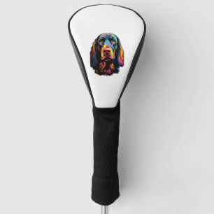 Neon Gordon Setter   Golf Head Cover