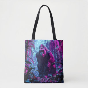 Neon Gorilla Tote Bag