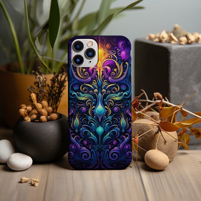 Neon Gothic, Psychedelic Pattern Design Case-Mate iPhone Case (Creator Uploaded)