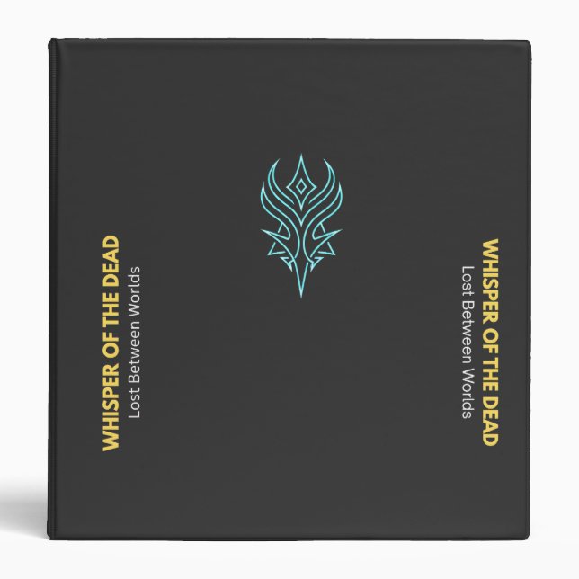 Neon Gothic "Whisper of the Dead" 3-Ring Binder (Front)