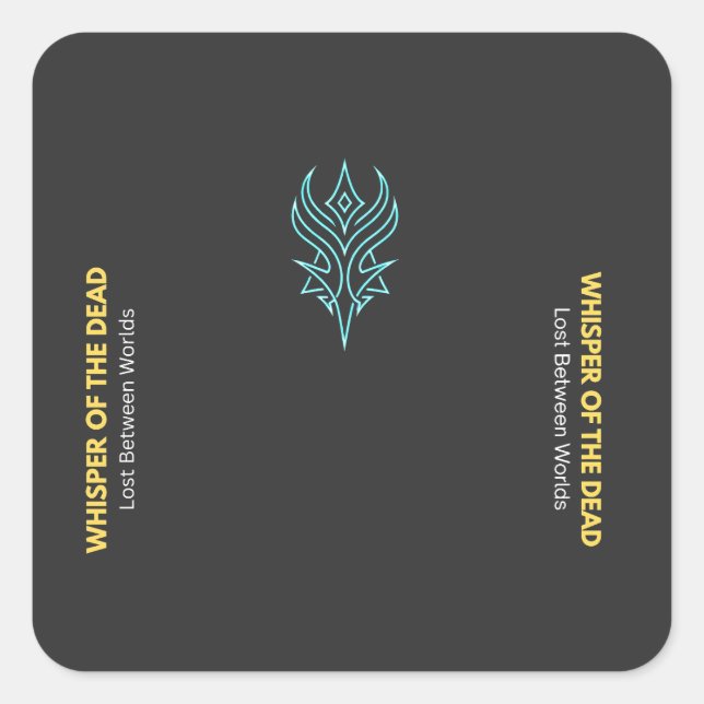 Neon Gothic "Whisper of the Dead" Sticker (Front)