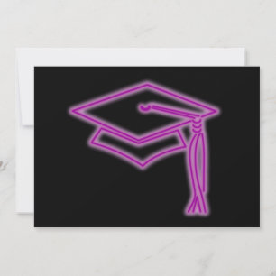 Neon Grad Casquette Purple Invitation