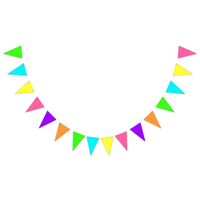 Neon Gradient Thème Triangulaire Bannière de Bunta (Tout)