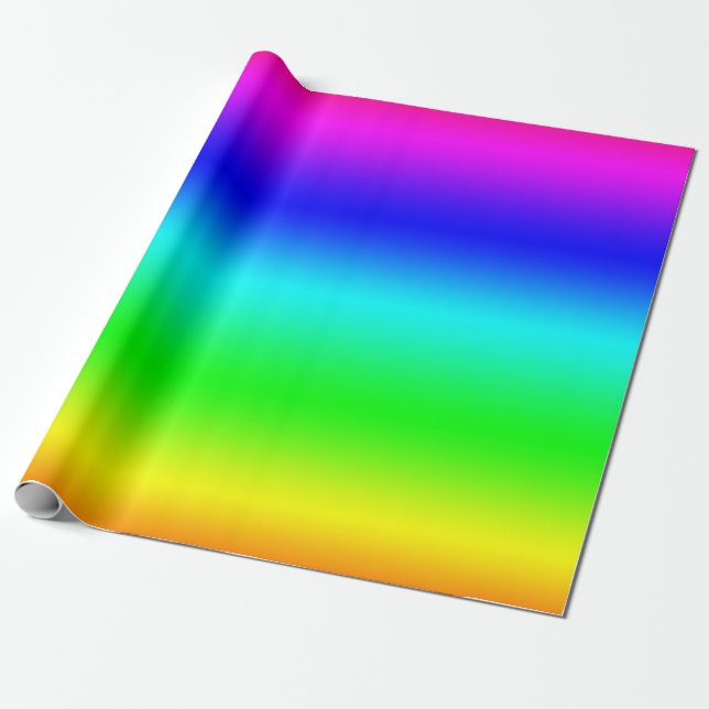 Neon gradient wrapping paper (Unrolled)