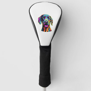 Neon Great Dane   Golf Head Cover
