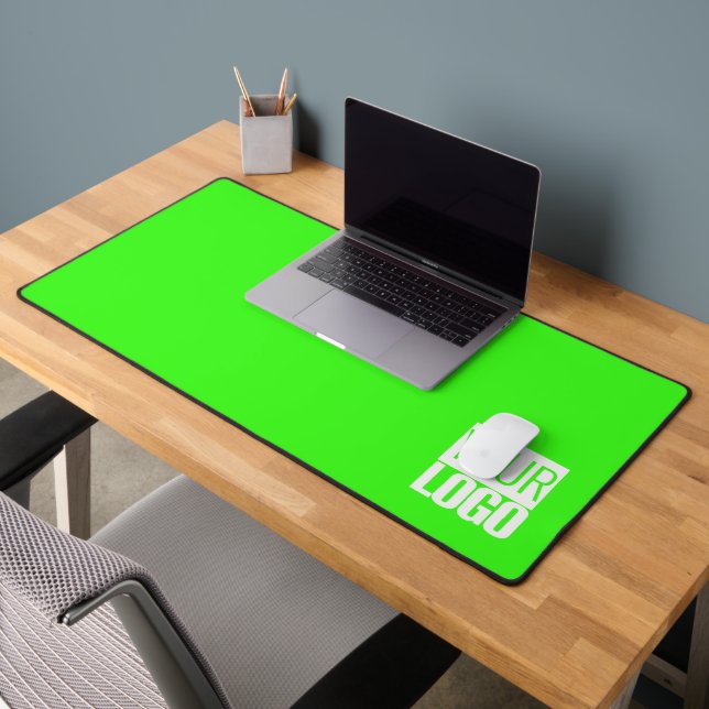 Neon  green  -add logo  desk mat (Office 2)