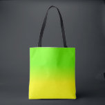Neon Green and Neon Yellow Ombré  Shade Colour Tote Bag<br><div class="desc">Bright sunshine neon yellow fades into an ombre blur with neon green for a flash of brightness and light</div>