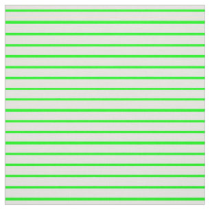 Neon Green and White Stripe Fabric
