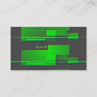 neon green  BC Business Card