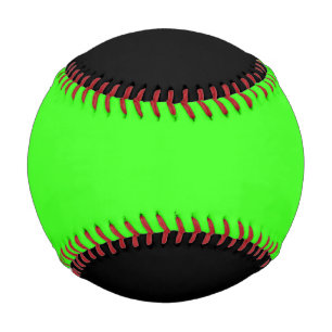 Neon Green & Black Custom Baseball
