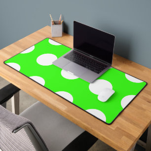 Neon Green Blanc Grand Pois
