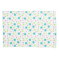 Neon Green Blue Red Pink Grey Polka Dots