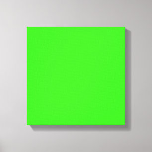 Neon Green Canvas Wall Art – Customizable